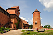 Mittelalterliche Backsteinburg, Turaida-Museumsreservat, Sigulda,Gauja-Nationalpark, Region Vidzeme, Lettland, Baltikum, Europa