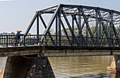 Blick auf die Eisenbrücke aus viktorianischer Zeit, Chiang Mai, Thailand, Südostasien, Asien