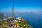 View of False Bay from lighthouse, Cape of Good Hope Nature Reserve, Cape Town, Western Cape, South Africa, Africa