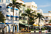 Außenansicht des Colony Hotel, South Beach, Miami, Dade County, Florida, Vereinigte Staaten von Amerika, Nordamerika