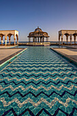 View of Arrival Piazza in Sahl Hasheesh Old Town, Sahl Hasheesh, Hurghada, Red Sea Governorate, Egypt, North Africa, Africa