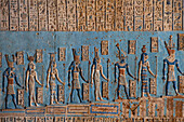 Deckenreliefs, Vestibül, Hathor-Tempel, Dendera, Qena, Ägypten, Nordafrika, Afrika