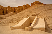 View of entrance to Burial Chamber, KV7, the Tomb of Ramses II, Valley of the Kings, UNESCO World Heritage Site, Thebes, Egypt, North Africa, Africa