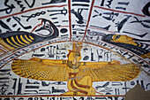 Wall painting of the Goddess Isis, Tomb of Nebenmaat, TT219, Deir el-Medina Tombs (Worker Tombs), Thebes, UNESCO World Heritage Site, Luxor, Egypt, North Africa, Africa