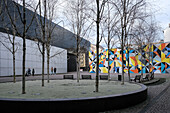 View of Paul-Klee-Platz (Paul Klee Square), inner courtyard of the K20 exhibition venue, part of the Kunstsammlung Nordrhein-Westfalen, the art collection of the German Federal State of North Rhine-Westphalia, Dusseldorf, North Rhine Westphalia, Germany, Europe