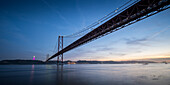 Brücke Ponte 25 de Abril über den Tejo in Lissabon, Portugal, Europa