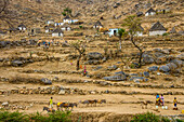 Szene entlang der Straße zwischen Asmara und Keren, Eritrea, Afrika