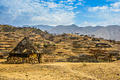 Traditionelle Hütte im Hochland von Eritrea, Afrika