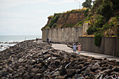 Coastal Walkway Foreshore, Rad- und Wanderweg entlang der Küstenlinie in New Plymouth, Nordinsel, Neuseeland, Pazifik