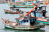 Fishing boats, Nam Du Islands, Kien Giang, Vietnam, Indochina, Southeast Asia, Asia