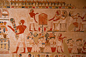 Wall Paintings, Tomb of Menna, TT69, Tombs of the Nobles, Ancient Thebes, UNESCO World Heritage Site, Luxor, Egypt, North Africa, Africa