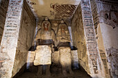 Statues of Amenemopet and Nodjmet, Tomb of Amenemopet, TT41, Tombs of the Nobles, Ancient Thebes, UNESCO World Heritage Site, Luxor, Egypt, North Africa, Africa