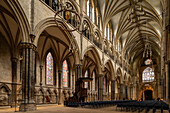 Interior of Lincoln Cathedral, Lincoln, Lincolnshire, England, United Kingdom, Europe