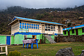 Gästehaus in Khangjim auf dem Langtang-Tal-Trek, Nepal, Asien