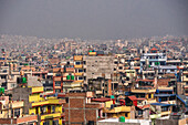 Rooftops until the horizon on the skyline of Kathmandu, Nepal, Asia