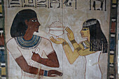 Bild von Sennefer links, Grabmal des Sennefer, TT96, Gräber der Adligen, Antikes Theben, UNESCO-Welterbe, Luxor, Ägypten, Nordafrika, Afrika