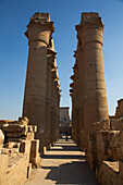 Kolonnade von Amenhotep III., Luxor-Tempel, UNESCO-Weltkulturerbe, Luxor, Ägypten, Nordafrika, Afrika