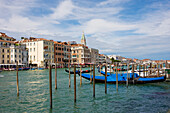 View across the Grand Canal from Punta della Dogana towards the Palazzo Ducale and Piazza San Marco, Venice, UNESCO World Heritage Site, Veneto, Italy, Europe