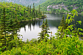 Georges-See am Pioui-Pfad, Grands-Jardins-Nationalpark, Provinz Quebec, Kanada, Nordamerika