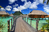 Le Bora Bora by Pearl Resort, Insel Moto Tevairoa, Bora Bora, Französisch-Polynesien, Südpazifik, Pazifik