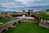 Cite de Carcassonne citadel, UNESCO World Heritage Site, Carcassonne, Aude, Occitania, France, Europe