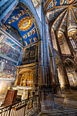 Interior of the Cathedral Sainte-Cecile, UNESCO World Heritage Site, Albi, Midi-Pyrenees, France, Europe