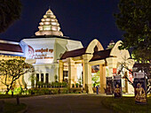 The National Museum at night in Siem Reap, Cambodia, Indochina, Southeast Asia, Asia