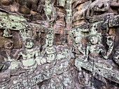 The Terrace of the Leper King, part of the walled city of Angkor Thom, a ruined temple complex in Angkor, UNESCO World Heritage Site, Cambodia, Indochina, Southeast Asia, Asia