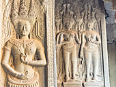 Angkor Wat, UNESCO-Weltkulturerbe, eine hinduistisch-buddhistische Tempelanlage bei Siem Reap, Kambodscha, Indochina, Südostasien, Asien