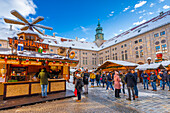 Christmas Market at the Munich Residenz, Munich, Bavaria, Germany, Europe