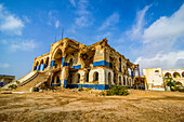 Old presidential palace destroyed during the war, Massawa, Eritrea, Africa