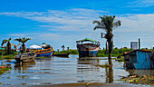 Dhow harbour, Ujiji, Kigoma, Lake Tanganyika, Tanzania, East Africa, Africa