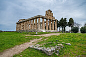 Die griechischen Tempel von Paestum, UNESCO-Welterbestätte, Kampanien, Italien, Europa