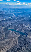 Aerial of the Andes mountains, Chile, South America