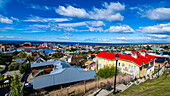 View over Punta Arenas, Patagonia, Chile, South America