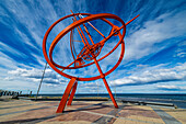 Circumnavigation monument, Shoreline of Punta Arenas, Patagonia, Chile, South America