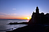 Camogli, a fishing village and tourist resort located on the west side of the peninsula of Portofino, Camogli, Liguria, Italy, Europe