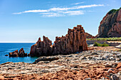 Rocce Rosse (Rote Felsen), Landschaft von Arbatax, Sardinien, Italien, Mittelmeer, Europa