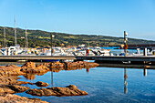 Isola Rossa marina with boats, Sardinia, Italy, Mediterranean, Europe