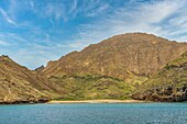 Pitt Point, eine vulkanische Tuffsteinformation auf der Insel San Cristobal, Galapagos, UNESCO-Weltnaturerbe, Ecuador, Südamerika