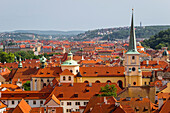 Blick auf die Kleinseite von der Prager Burg aus, Tschechien, Europa