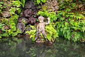 Boy sculpture at Monte Palace Tropical Garden, Funchal, Madeira, Portugal, Atlantic, Europe