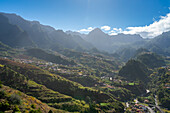 Häuser an Berghängen, Sao Vicente, Madeira, Portugal, Atlantik, Europa