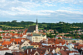 St.-Veits-Kirche in Cesky Krumlov, UNESCO-Welterbe, Südböhmische Region, Tschechische Republik (Tschechien), Europa