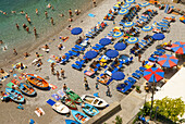 Beach of Praiano, Amalfi Coast, UNESCO World Heritage Site, Province of Salerno, Campania region, Italy, Europe