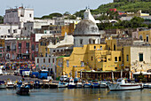 Marina Grande of Sancio Cattolico, Procida Island, Campania region, southern Italy, Europe