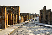 The Way of Abundance, archaeological site of Pompeii, UNESCO World Heritage Site, province of Naples, Campania, Italy, Europe