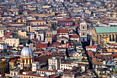 View over the historic center from the Belvedere of San Martino, Naples, Campania region, Italy, Europe