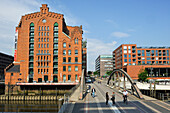 Internationales Maritimes Museum Hamburg (IMMH) housed in a former warehouse, HafenCity district, Hamburg, Germany, Europe