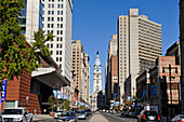 South Broad Street with the City Hall in the background, Philadelphia, Commonwealth of Pennsylvania, United State of America, North America